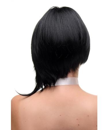 Shop WIG ME UP Women's Short Bob Wig - Boldly Parted Asymmetrical Black GF-W2202-1 | International Shipping Available - Buy Online on SooperMarket.com