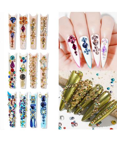 660Pcs Champagne Gold Crystal Rhinestones - Nail Art and Crafts DIY Accessories - Buy Online on SooperMarket.com