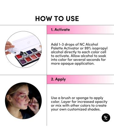 FX Alcohol-Activated 12 Colors Makeup Palette | Highly Pigmented Professional Makeup for Stage Film Costumes & Cosplay - Buy Online on SooperMarket.com