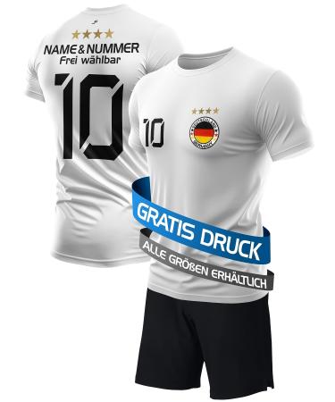 De fanshop germany jersey em 2024 children set with shorts football gifts for boys men football jersey personalized with their own name and nr
