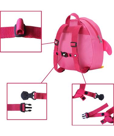 EPLAZA Penguin-Like Toddler Leash Backpack with Anti-Lost Wristband - Penguin Rose | for 1.5 to 3 Years Boys & Girls Safety - Buy Online on SooperMarket.com