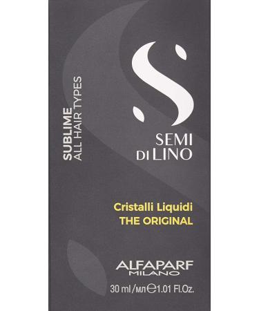 Alfaparf Milano Semi Di Lino Sublime Cristalli Liquidi Smoothing Hair Serum - 1.01 Fl Oz - Professional Salon Quality for Brilliant Shine and Hair Protection - Buy Online on SooperMarket.com