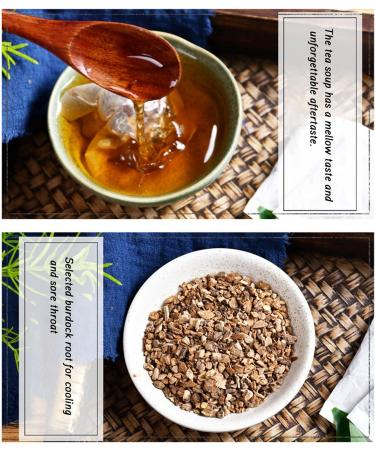 Burdock Root Tea 30 Bags 150g Chinese Organic Herbal Tea with Corncob Filter Paper Arctium Lappa Herbal Tea Gift for Family Friends - Buy Online on SooperMarket.com