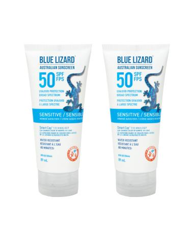 Blue Lizard Senstive SPF 50 Lotion Mineral Sunscreen Bundle (Pack of 2)