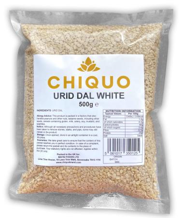 Chiquo Urid Dal White - 500g | Split Matpe Beans | Protein Rich