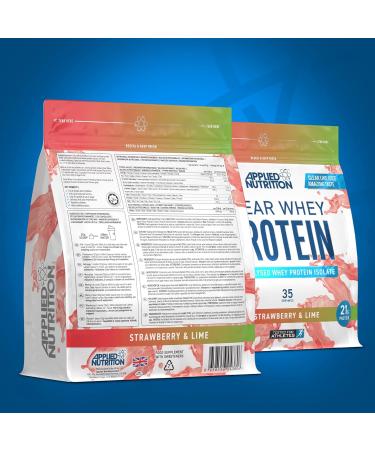 Applied Nutrition Clear Whey Isolate - Whey Protein Isolate Refreshing High Protein Powder Fruit Juice Style Flavours (Strawberry & Lime) (875g - 35 Servings) Strawberry & Lime 35 Servings (Pack of 1) - Buy Online on SooperMarket.com