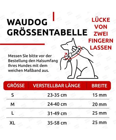 Waterproof Adjustable Dog Collars for Big Medium & Small Dogs | Waudog - Durable & Stylish Puppy Collars - Buy Online on SooperMarket.com