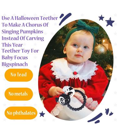 BigSpinach Mummy and Grim Reaper Teether Set for Halloween Fun - Bumpy Ring for Soothing & Easy Grabbing - Buy Online on SooperMarket.com