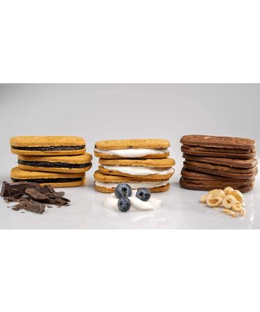 OLYRA Certified Organic Sandwich Biscuits Variety - Low Sugar High Fiber Protein Cookie (6 Boxes) - Buy Online on SooperMarket.com