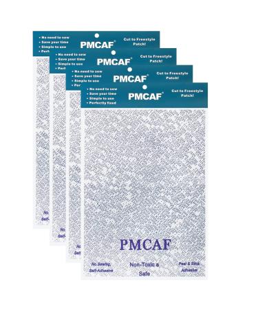 PMCAF Double-Sided Patch Adhesive, Applique Patches & Patch Magic Adhesive, Girl Scout Patches Kit and Boy Scout Patch Adhesive Cut to Fit Freestyle Patch Adhesive Kit, 4