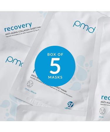 PMD Recovery Anti-Aging Collagen Sheet Mask 5 ct. - Rejuvenate and Revitalize Your Skin - Buy Online on SooperMarket.com