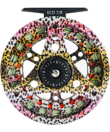 M MAXIMUMCATCH ECO Large Arbor Fly Fishing Reel Combo - Rainbow Trout Reel Loaded with Moss Green Line 3/4wt - Buy Online on SooperMarket.com