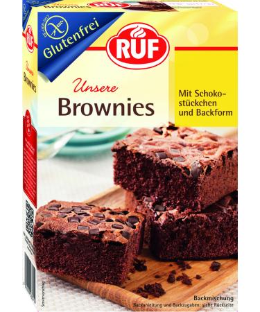 Call gluten-free chocolate brownies with chocolate pieces and baking pan juicy American chocolate brownies pleasure in celiac disease gluten-free and vegan 8 Pack (8x420 g) brownies 8 Pack