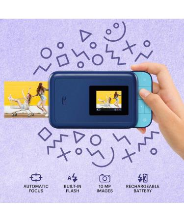 KODAK Smile Instant Print Digital Camera 10MP Slide-Open Camera with ZINK Printer (Blue) - Buy Now - Buy Online on SooperMarket.com