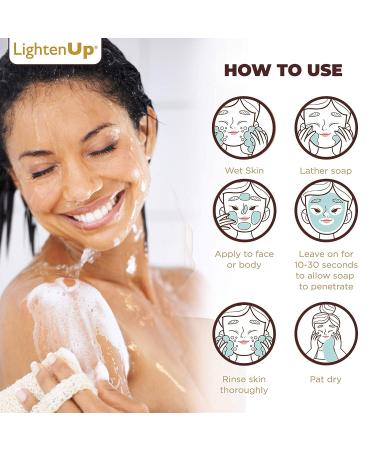 OMIC LightenUp Exfoliating Soap 200g/7fl oz - Skin Brightening Cleansing Bar with Apricot, Glycerin & Coconut Oil - Buy Online on SooperMarket.com