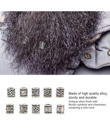 Buy 10pcs Viking Beard Pearls | Exquisite Dreadlock Hair Jewelry for Men | Durable DIY Accessories - Buy Online on SooperMarket.com