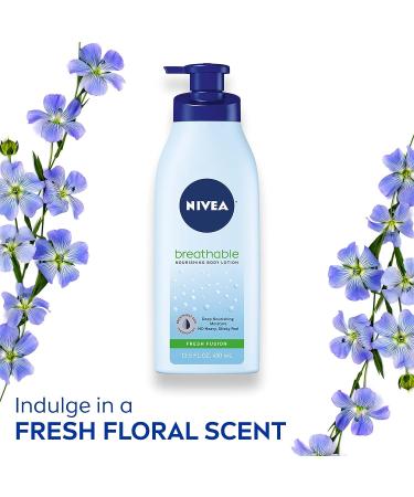 NIVEA Breathable Nourishing Body Lotion Fresh Fusion 13.5 oz - For Dry to Very Dry Skin, No Sticky Feel - Buy Online on SooperMarket.com