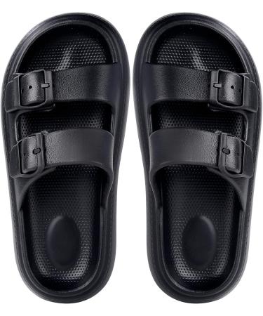 Sistke Children's Flip-Flop Slippers | Summer Bathing & Shower Slides for Girls | Black 27/28 EU Beach Sandals - Buy Online on SooperMarket.com