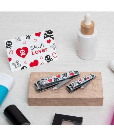 3 Claveles - Skull Lover Collection Carbon Steel 6cm Nail Clippers with Nail File - Buy Online on SooperMarket.com