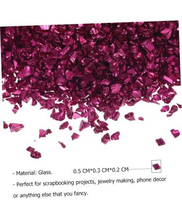 HAPINARY 1 Glass Chip DIY Fillers Epoxy Filling DIY Glass Fillers Glass Charms Filling Nail Crushed Glass Manicure DIY Accessories Manicure Charm Nail Art Accessories DIY Epoxy Fillers 0.5X0.3cm Rosy - Buy Online on SooperMarket.com