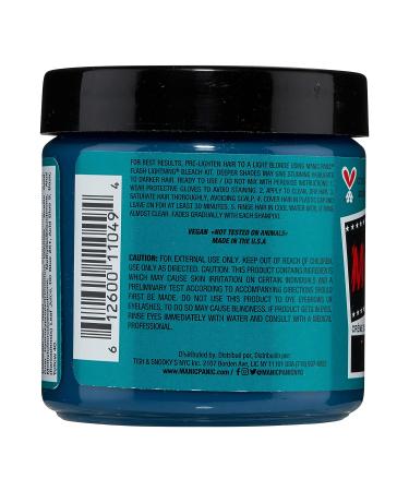 MANIC PANIC Siren's Song Neon Blue-Green Hair Dye 4oz - Vegan & PPD Free - Buy Online on SooperMarket.com
