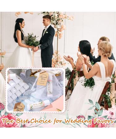 Shop Loopeer 50 Set Bridal Shower Favors - Lip Balm Organza Bags & Thank You Tags for Weddings & Bachelorette Parties - Bulk Souvenirs (Pink Flower - Buy Online on SooperMarket.com