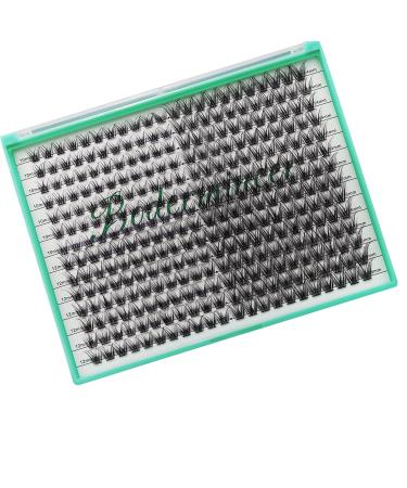 Bodermincer 308pcs XXXL Tray D Curl Cluster Lashes 10-12-14-16mm Mixed Length DIY Eyelashes Extension at Home (10-12-14-16mm Mixed)
