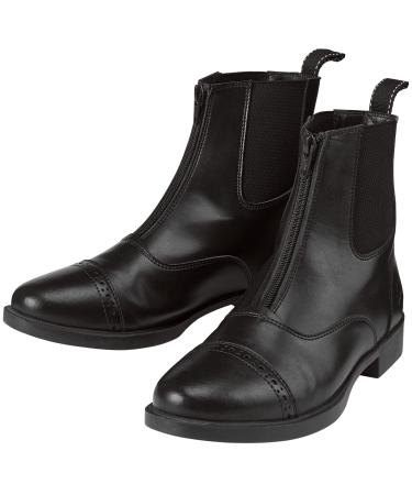 Dover Saddlery Riding Sport Ladies' Provenance Zip Paddock Boots 5.5 Black