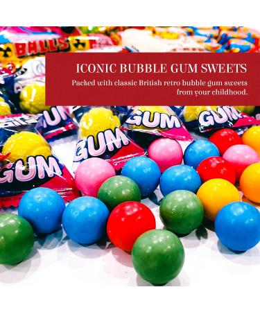 The Little Sweet Shop Minimalist Gold Label Bubble Gum Sweets Hamper: Premium Gift Box Packed Full of Retro Bubblegum Candy for Birthdays Christmas Get Well Soon for Him for Her Boys & Girls - Buy Online on SooperMarket.com