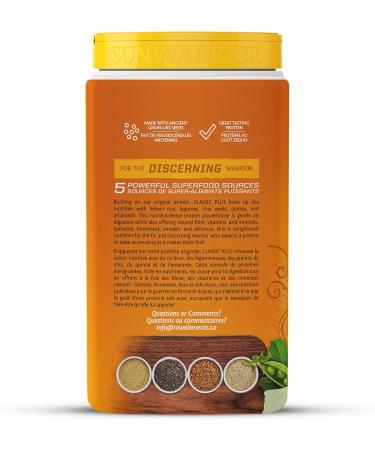 Sunwarrior Classic Plus Protein Natural 750 G 750 gram - Buy Online on SooperMarket.com