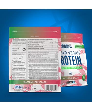 Applied Nutrition Clear Vegan Protein - Hydrolysed Pea Protein Isolate Powder (Watermelon) - 600g - Buy Online on SooperMarket.com