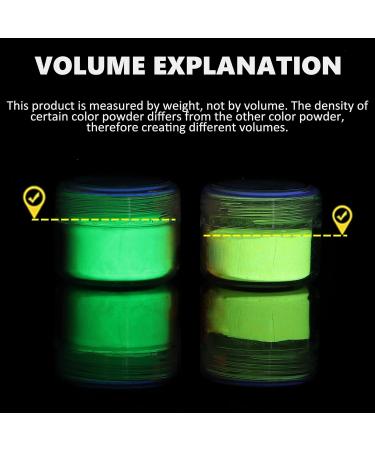 Rhea Arcas Glow in The Dark Powder - 12 Pack Luminous Mica Pigment for Epoxy Resin, Nail Polish, Acrylic Paint, DIY Crafts & Theme Parties - Fluorescent Dye for Art Projects - Neon Colors - Buy Online on SooperMarket.com