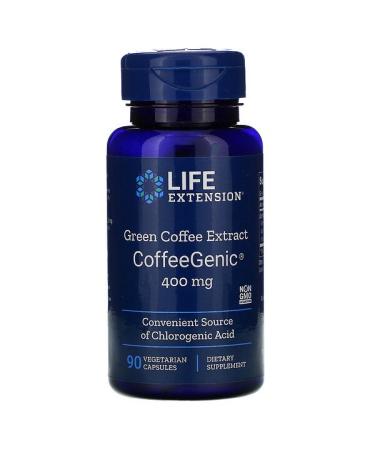 Life Extension CoffeeGenic Green Coffee Extract 400 mg 90 Vegetarian Capsules