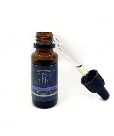 The Ilex Wood - Frankincense and Bergamot Facial Serum - 100% Natural handmade Vegan Moisturising for both Men & Women Cruelty Free Anti Ageing Wrinkle and Line Reducing Ingredients. 20ml