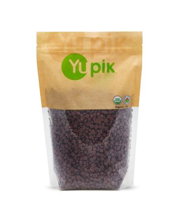 Yupik Organic 70% Pure Dark Chocolate Chips - No Sugar Added - 4000 Ct, 2.2 lbs, Pure Chocolate, Vegan, GMO-Free, Vegetarian, Gluten-Free, Lactose Free, Brown 2.2 Pound (Pack of 1)