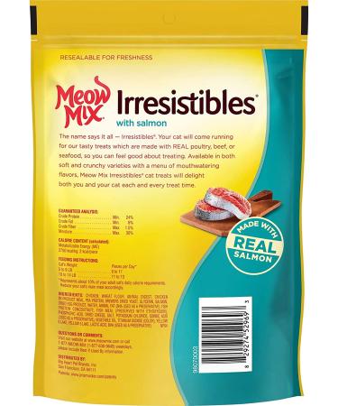 Meow Mix Irresistibles Cat Treats Soft Salmon 3 oz (Pack of 5) - Buy Online on SooperMarket.com
