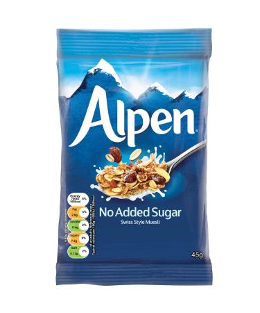 Alpen No Added Sugar Muesli Sachets - 30x45g