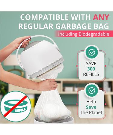 Magic Baby Diaper Pail Patented Odor-Stop System Use Any Garbage Bag One Hand Free Lever 4 Rolls of Bag incld. (Sage) - Buy Online on SooperMarket.com