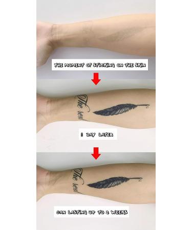 Semi Permanent Tattoos 6-Sheet Set | Waterproof Small Cute Tattoos | 100% Plant-Based Ink | Infinity Realistic Stickers for Adults & Kids - Buy Online on SooperMarket.com