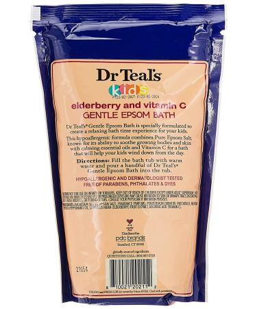 Dr Teal's Kids Elderberry Epsom Salt Soak with Vitamin E & Essential Oils - 2 lbs - Buy Online on SooperMarket.com