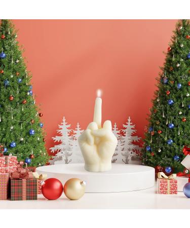 GroBro7 Middle Finger Candle - Danish Pastel Fragrance | Natural Soy Wax Aromatherapy Decor & Pine Incense Sticks for Desk & Home | Unique Gift for Parties & Housewarming - Buy Online on SooperMarket.com