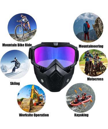 Anti-Fog Full Face Paintball Mask for Motorcycle, Cycling, Skiing - Colorful - Buy Online on SooperMarket.com