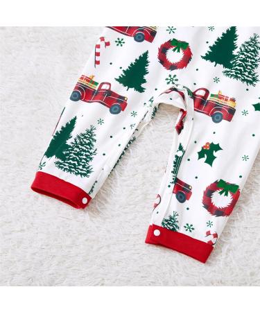PatPat Family Matching Christmas Pajamas - Xmas Tree & Car Print Set, Baby 3-6 Months, Multi-color - Buy Online on SooperMarket.com
