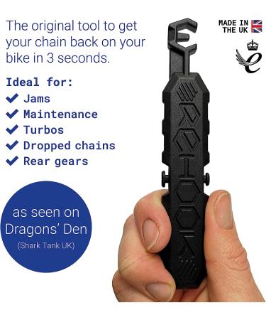 ReHook Original - Black | Fast & Mess-Free Bike Chain Tool for Cyclists and Gadget Lovers - Buy Online on SooperMarket.com