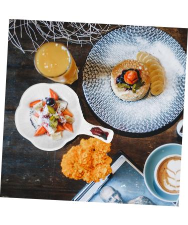 MAGICLULU 1pc Sauce Dish Vegetable Plate Ceramic Dipping Dish Pastry Plate Dipping Sauce Bowl Sauce Bowls Condiment Bowls Candy Plate Spice Dish Seasoning Dish Ceramics Household Spices 11X8X2CM Blue - Buy Online on SooperMarket.com