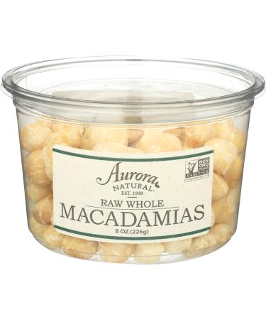 Aurora Products Macadamia Nuts, Raw, 8 oz
