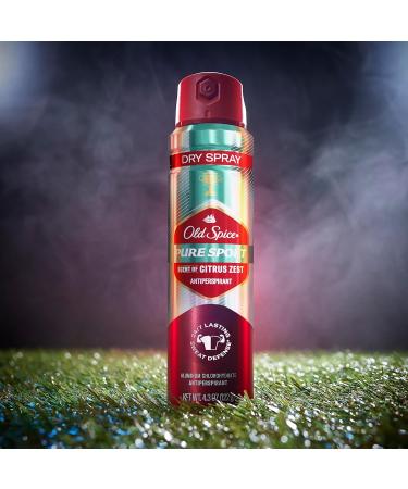Old Spice Men's Antiperspirant & Deodorant Invisible Dry Spray Pure Sport Plus 122g Pure Sport 122g - Buy Online on SooperMarket.com