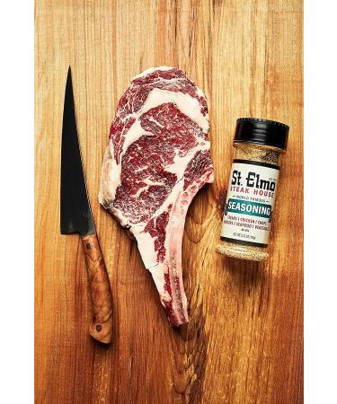St. Elmo Seasoning 13 OZ - Flavorful Rub for Steaks, Burgers, Chicken, Seafood and More - Buy Online on SooperMarket.com