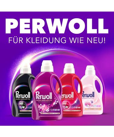 Perwoll Flower Frenzy Detergent 1.35L - Triple-Renew Color Care for 27 Washes | Fine Detergent for All Colored Textiles - Buy Online on SooperMarket.com