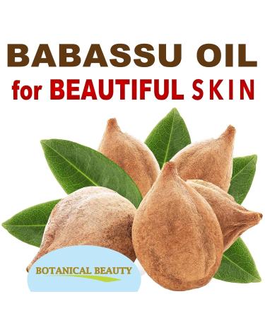Botanical Beauty Babassu Oil - 100% Pure Natural Refined Cold-Pressed Carrier Oil for Face Skin Body Hair & Nails - Rich in Vitamin E & C - 1 Fl oz (30 ml - Buy Online on SooperMarket.com